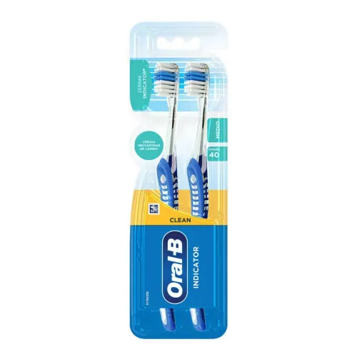 ORAL B PRO-SALUD 2 X 1 INDICATOR CEPILLO DENTAL C/2 P&G