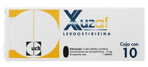XUZAL (LEVOCETIRIZINA) TAB 5 MG C/10 UCB