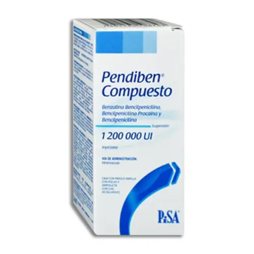 PENDIBEN COMPTO (BENCILPENICILINA) SOL INY 1200,000 ML U/2 4000205 PISA PENDIBEN COMPTO (BENCILPENICILINA) SOL INY 1200,000 ML U/2 4000205 PISA