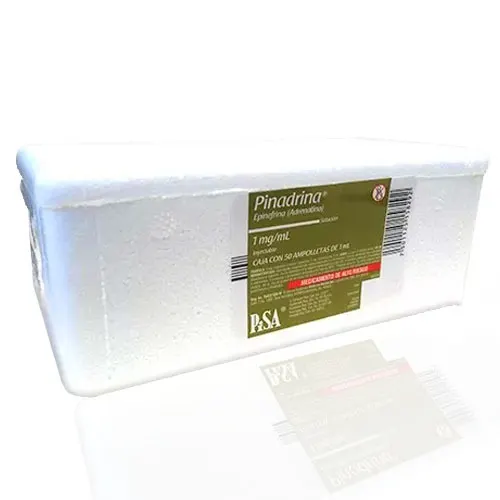 PINADRINA (EPINEFRINA) SOL INY 1 MG/ML C/50 AMP 4027988 PISA