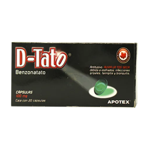 D-TATO (BENZONATATO) CAP 100 MG C/20 APOTEX