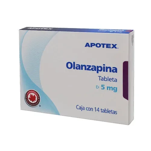 OLANZAPINA TAB 5 MG C/14 APOTEX