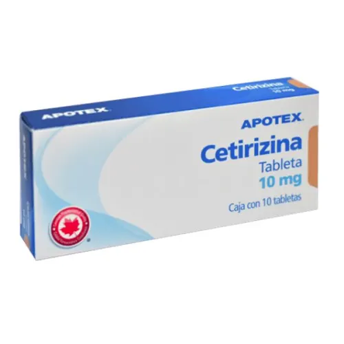 CETIRIZINA TAB 10 MG C/10 APOTEX