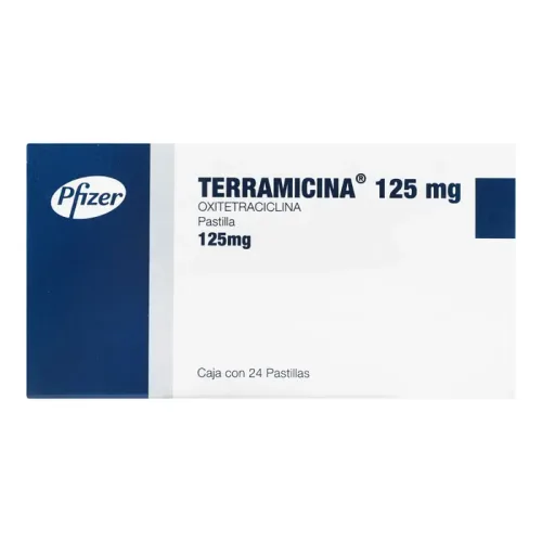 TERRAMICINA TROCISCO (OXITETRACICLINA) TAB 125 MG C/24 PFIZER