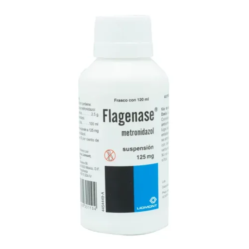 FLAGENASE (METRONIDAZOL) SUSP 125 MG/5 ML C/120 ML LIOMONT