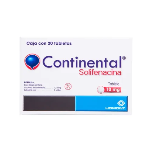 CONTINENTAL (SOLIFENACINA) TAB 10 MG C/20 LIOMONT
