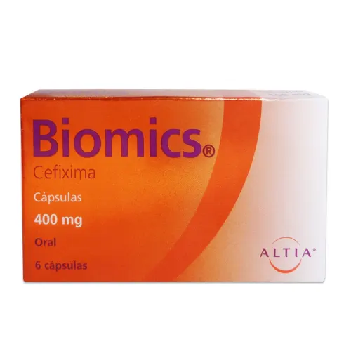 BIOMICS (CEFIXIMA) CAP 400 MG C/6 ALTIA