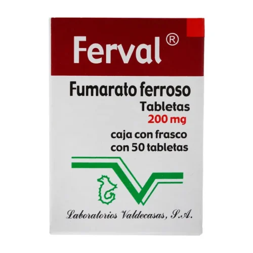 FERVAL (FUMARATO FERROSO) TAB 200 MG C/50 VALDECASAS
