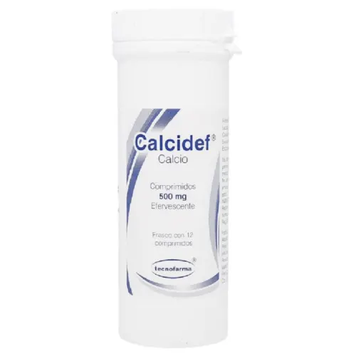 CALCIDEF (CALCIO) COMP EFERV 500 MG C/12 TECNOFARMA