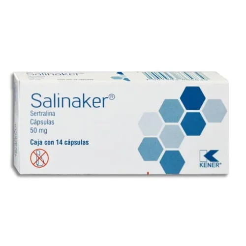 SALINAKER (SERTRALINA) CAP 50 MG C/14 KENER