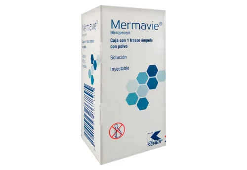 MERMAVIE (MEROPENEM) SOL INY 500 MG C/1 KENER