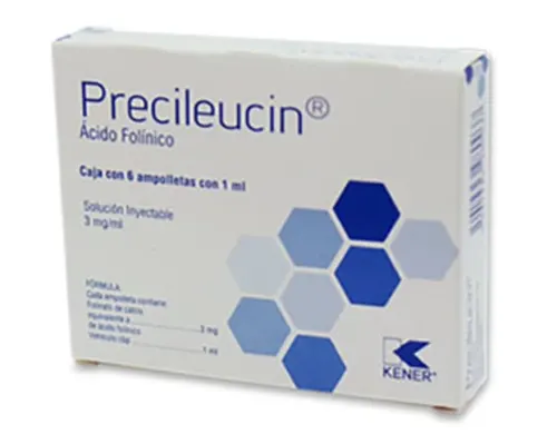 PRECILEUCIN (AC. FOLINICO) SOL INY 3 MG/ML C/6 AMP KENER