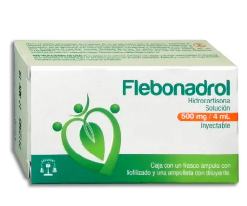 FLEBONADROL (HIDROCORTISONA) SOL INY 500 MG/4 ML BRULUART