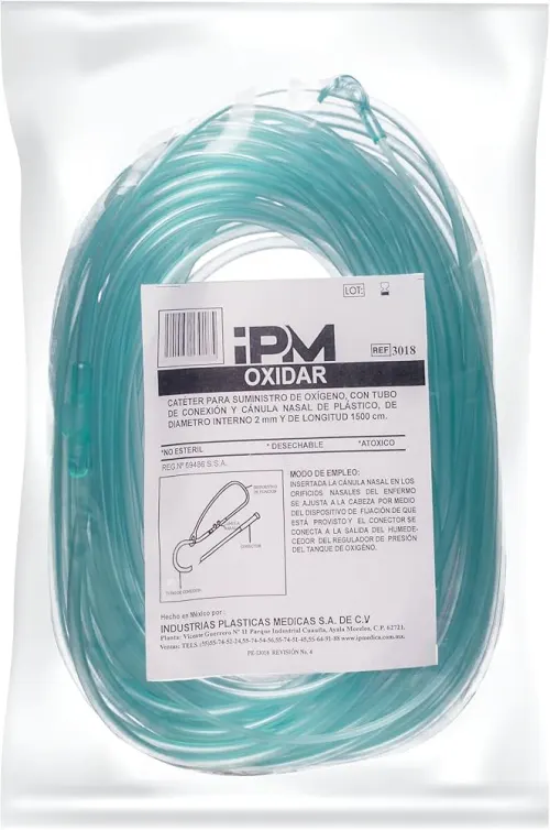 OXIDAR (CATETER P/OXÍGENO) CÁNULA NASAL ADTO 180 CM 3005 IPM