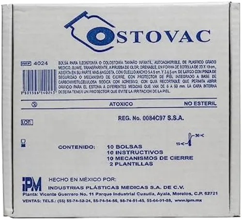 OSTOVAC INF (ILEOSTOMIA//COLOSTOMIA) BOLSA 4024 IPM