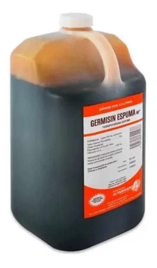 GERMISIN ESPUMA NF (YODOPOVIDONA) SOL DESINFECTANTE Y GERMICIDA C/ 3.5 LT ALTAMIRANO