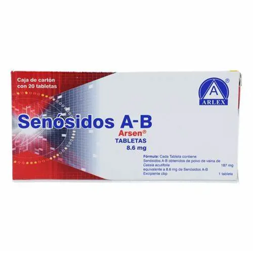 SENOSIDOS A-B (ARSEN) TAB 8.6 MG C/20 ARLEX