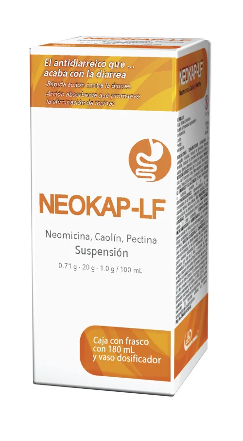 NEOKAP-LF (NEOMICINA/CAOLIN/PECTINA) SUSP 0.71/20/1 G C/180 ML DEGORTS