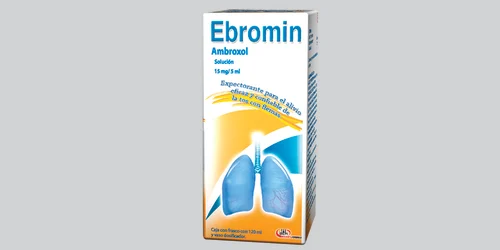 EBROMIN (AMBROXOL) SOL 15 MG/5 ML C/120 ML DEGORTS