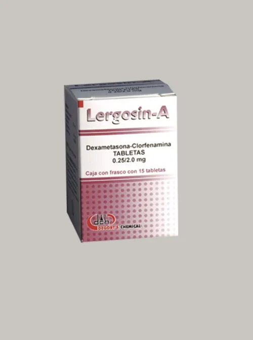 LERGOSIN-A (CLORFENAMINA/DEXAMETASONA) TAB 2/0.25 MG C/15 DEGORTS