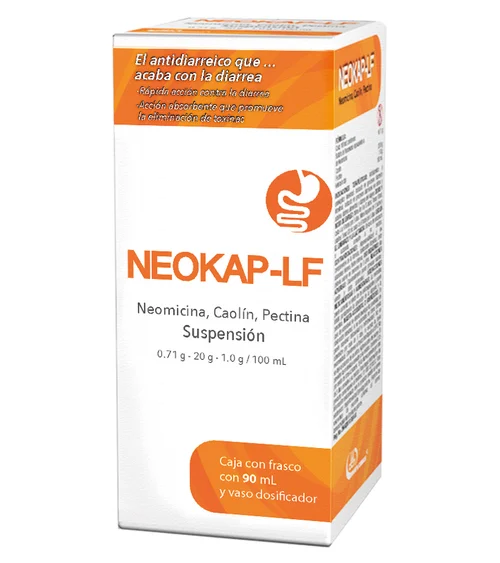 NEOKAP-LF (NEOMICINA/CAOLIN/PECTINA) SUSP 0.71/20/1 G C/90 ML DEGORTS