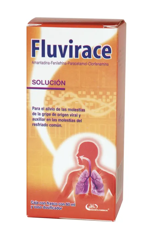 FLUVIRACE (PARACE/AMANTA/FENILE/CLORFE) SOL 150/25/2.75/1 MG/5 MLC/60 ML DEGORTS