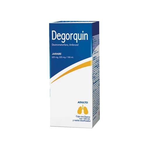 DEGORQUIN ADTO (AMBROXOL/DEXTROMETORFANO) JBE 225/225 MG/100 ML C/150 ML DEGORTS