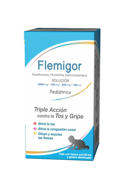 FLEMIGOR PED (DEXTRO/GUAIFE/FENILE) SOL GOTAS C/60 ML DEGORTS