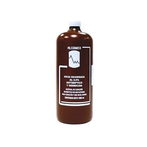 AGUA OXIGENADA (PERÓXIDO HIDRÓGENO) SOL C/1000 ML 4008150 ALCOMEX