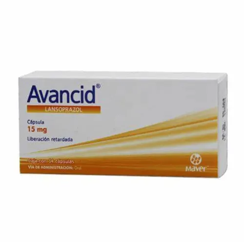 AVANCID (LANSOPRAZOL) CAP 15 MG C/14 MAVER