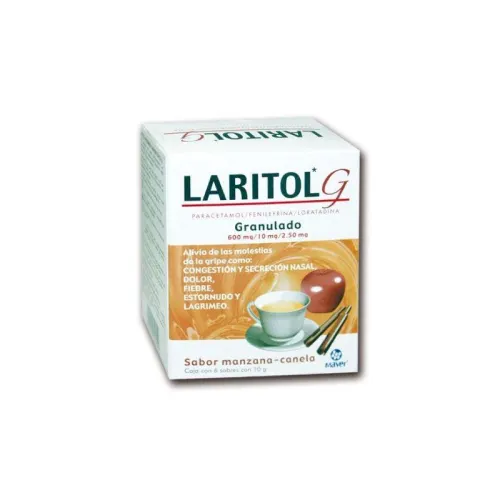 LARITOL G (PARACE/FENILE/LORATA) GRAN 600/10/2.5 MG C/6 SOBRES MAVER