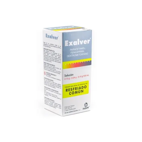 EXALVER (PARACE/DEXTRO/FENILE) JBE 213/10/4 MG/ML C/120 ML MAVER