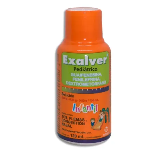 EXALVER INFANTIL (GUAIFEN/DEXTRO/FENILE) SOL C/120 ML MAVER