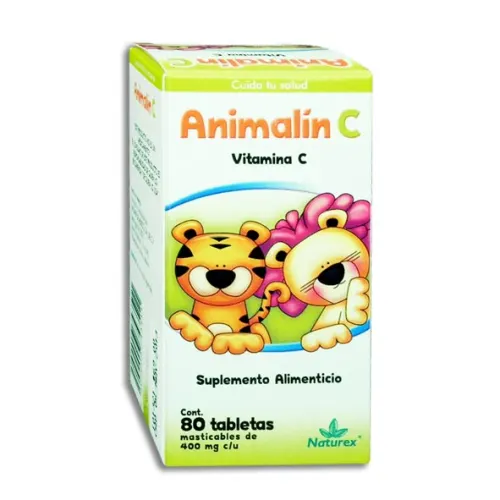 ANIMALIN C (VITAMINA C)  C/80 TAB MAST 480 MG NATUREX