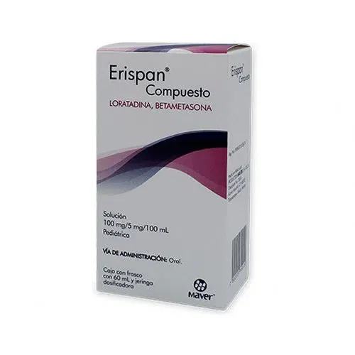ERISPAN COMPUESTO (LORATADINA/BETAMETASONA) SOL PED C/60 ML MAVER