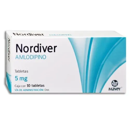 NORDIVER (AMLODIPINO) TAB 5 MG C/10 MAVER