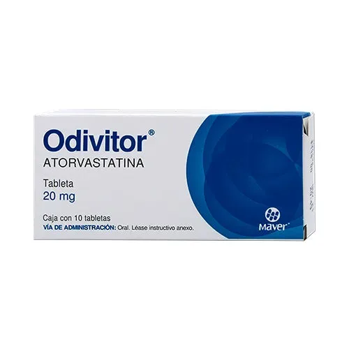 ODIVITOR (ATORVASTATINA) TAB 20 MG C/10 MAVER