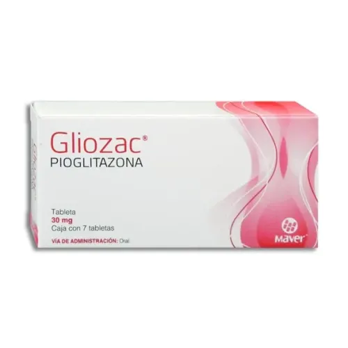 GLIOZAC (PIOGLITAZONA) TAB 30 MG C/7 MAVER