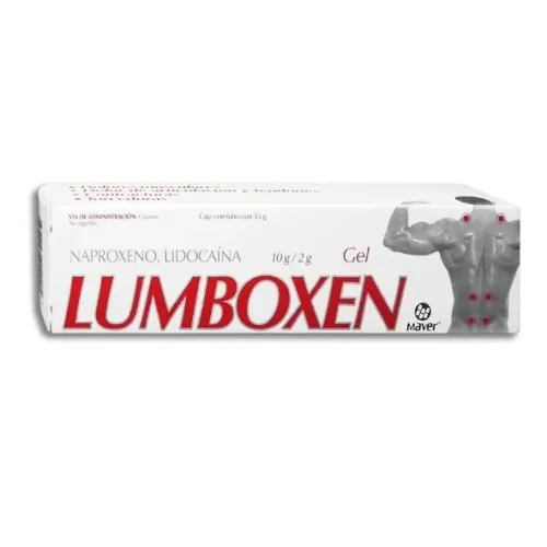 LUMBOXEN ROJO (NAPROXENO/LIDOCAINA) GEL 10/2 G TUBO C/35 G MAVER