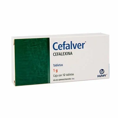 CEFALVER (CEFALEXINA) TAB 1 G C/12 MAVER