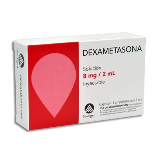 DEXAMETASONA SOL INY 8 MG/2 ML C/1 AMP MAVER