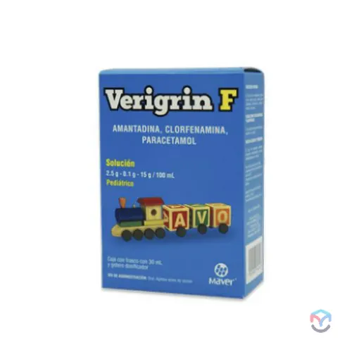 VERIGRIN F PED (AMANTAD/CLORFENIC/PARACET) SOL 2.5/0.1/15 G 100 ML MAVER