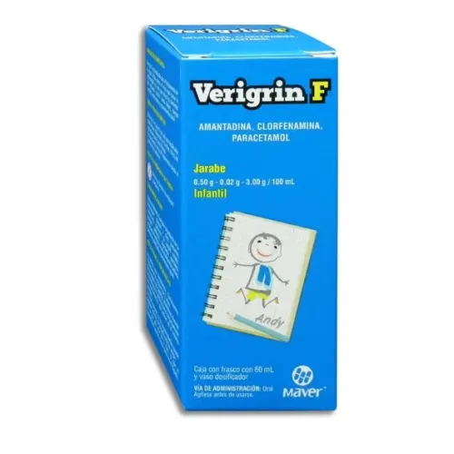 VERIGRIN F (AMANTADINA/CLORFENAMINA/PARAC) JBE C/60ML MAVER