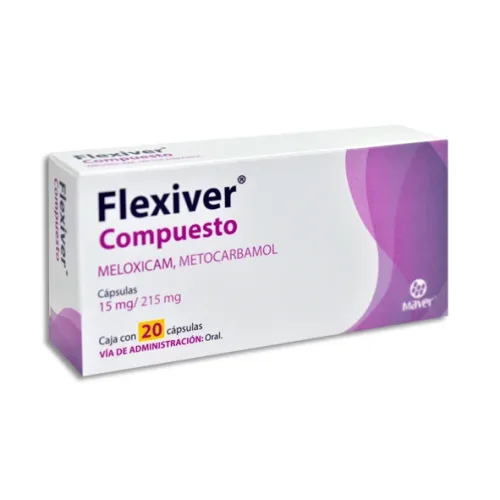 FLEXIVER COMP (METOCARBAMOL/MELOXICAM) CAP 215/15 MG C/20 MAVER