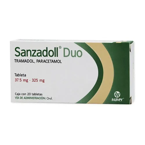 SANZADOLL DUO (PARACETAMOL/TRAMADOL) TAB 325/37.5 MG C/20 MAVER