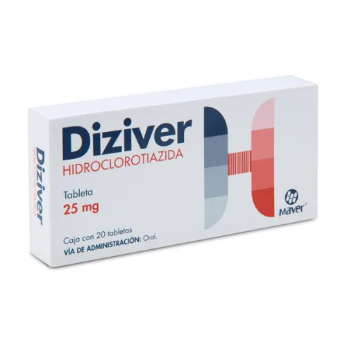 DIZIVER (HIDROCLOROTIAZIDA) TAB 25 MG C/20 MAVER