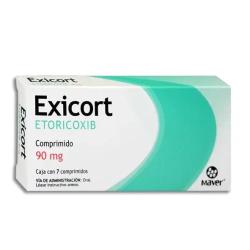EXICORT (ETORICOXIB) COMP 90 MG C/7 MAVER