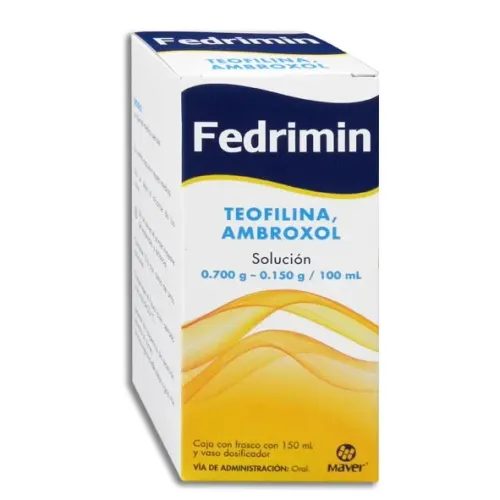 FEDRIMIN (TEOFILINA/AMBROXOL) SOL 0.700/0.150 G 150 ML MAVER