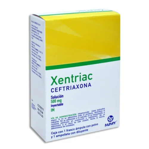 XENTRIAC (CEFTRIAXONA) I.M. SOL INY 500 MG MAVER