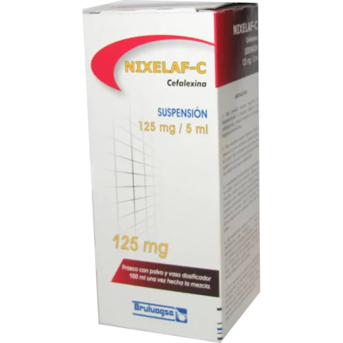 NIXELAF-C (CEFALEXINA) SUSP 125 MG/5 ML P/100 ML BRULUAGSA